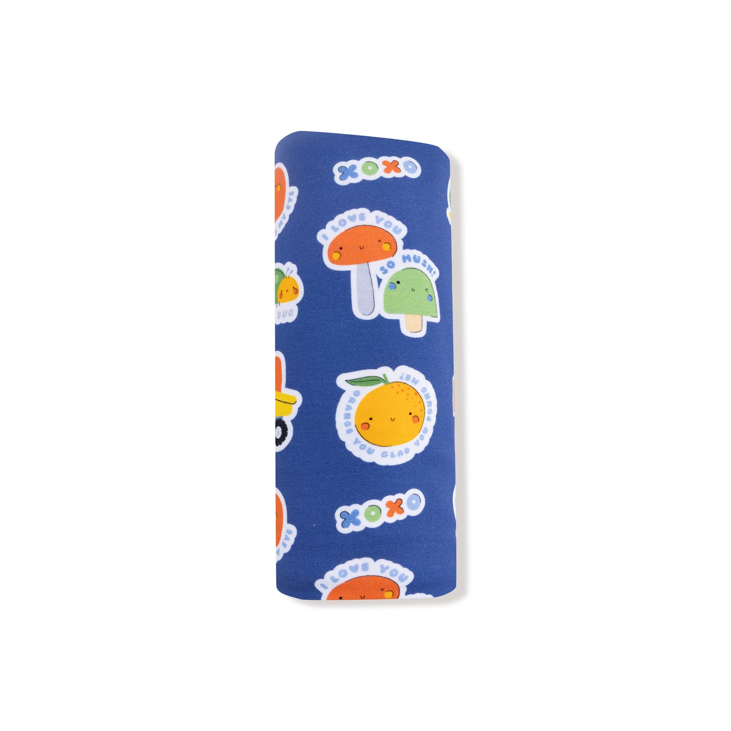 Swaddle Blanket in our  My Funny Valentine - Blue print from Angel Dear