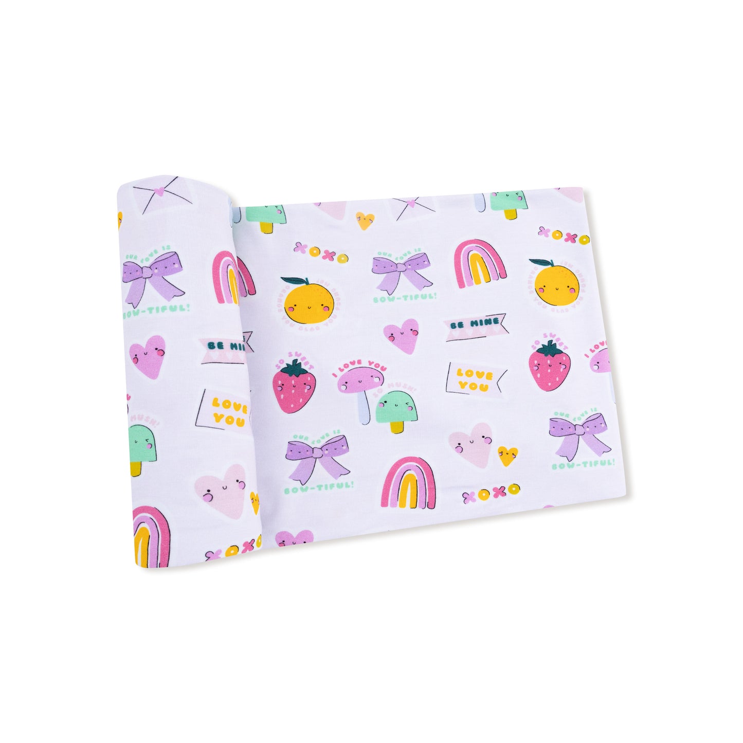 Swaddle Blanket in our  My Funny Valentine - Pink print from Angel Dear
