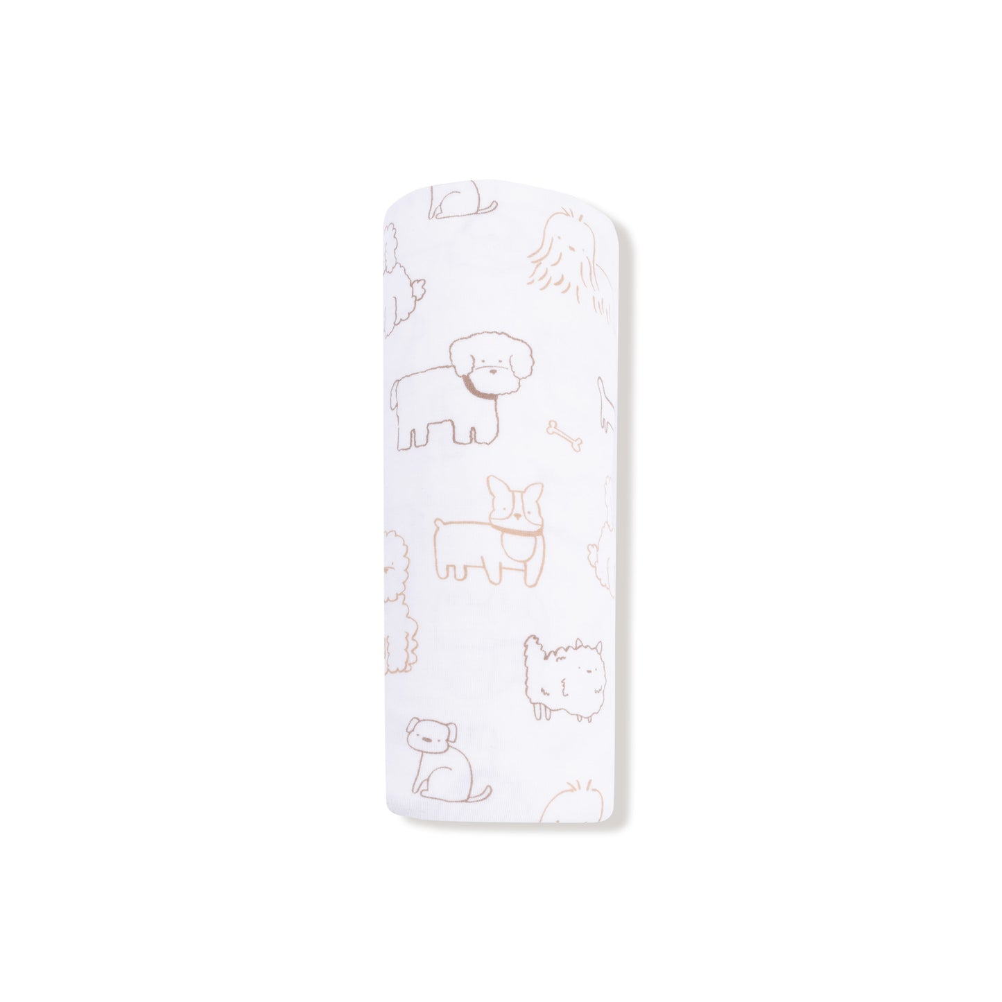 Swaddle Blanket in our  Neutral Pups print from Angel Dear
