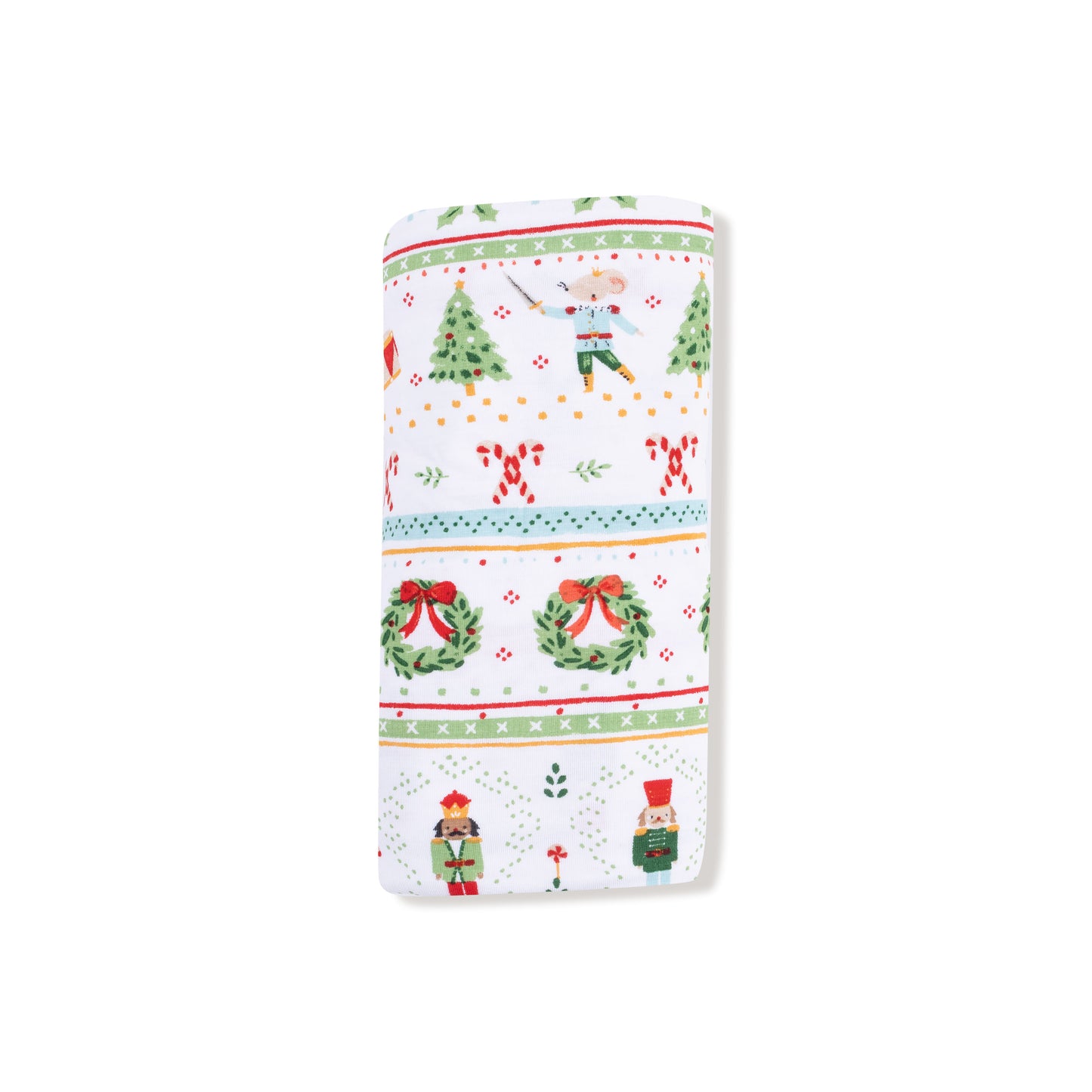 Swaddle Blanket in our  Nutcracker Fair Isle print from Angel Dear