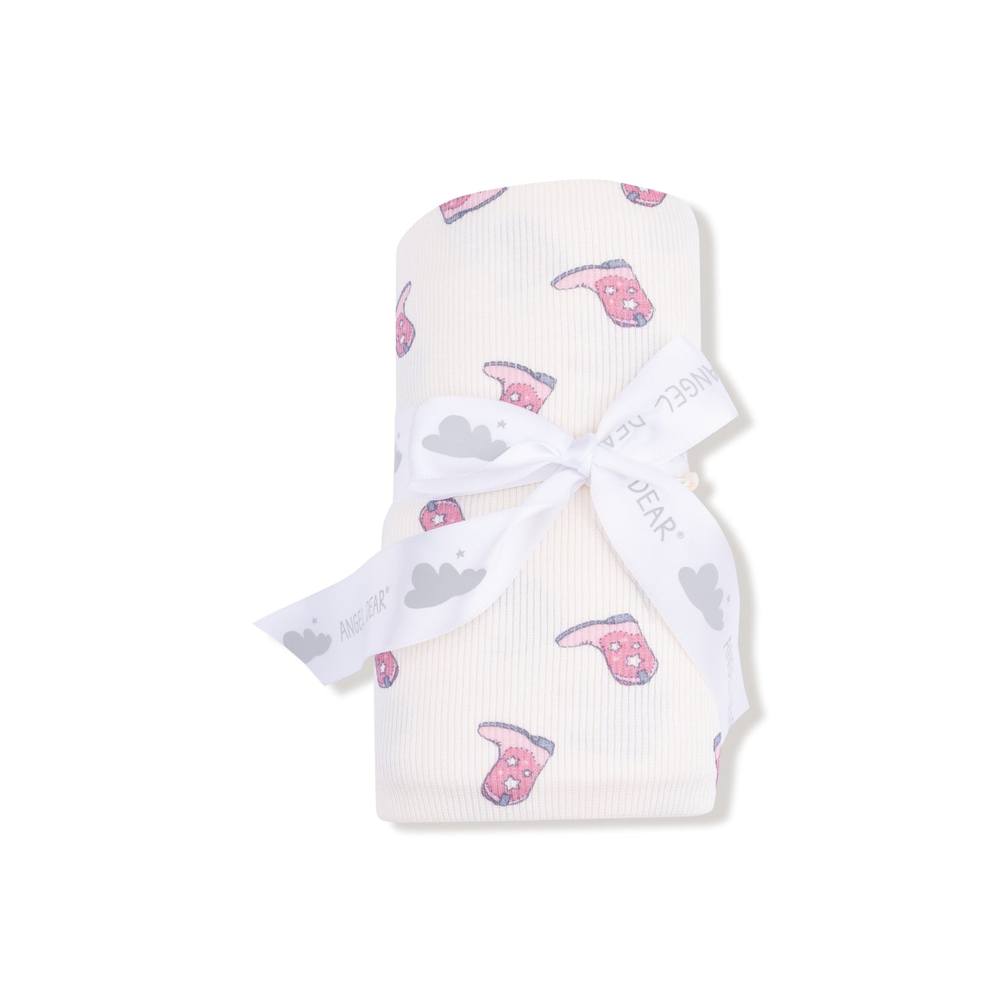 Swaddle Blanket in our  Petite Cowgirl Boots print from Angel Dear