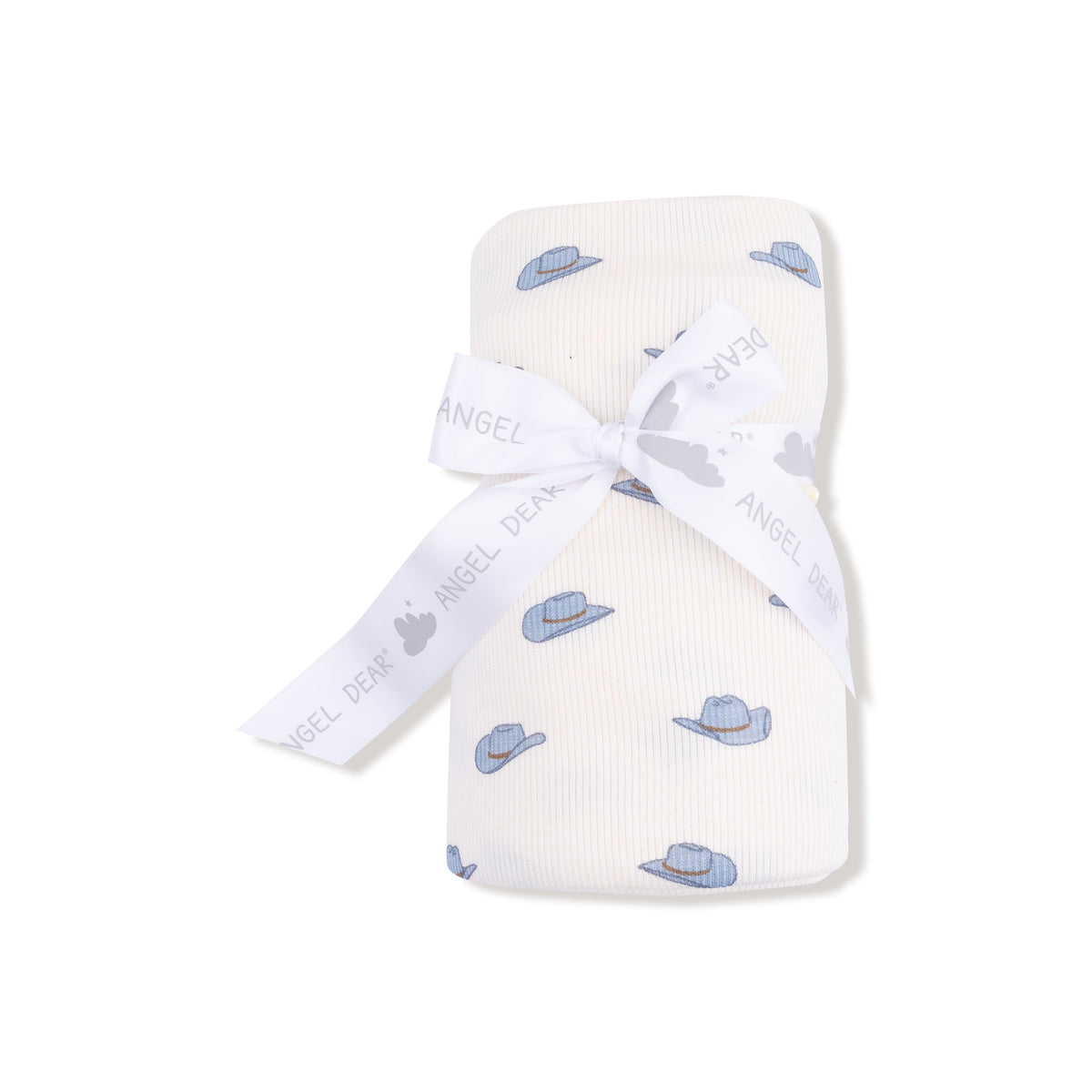 Swaddle Blanket in our  Petite Cowboy Hats print from Angel Dear