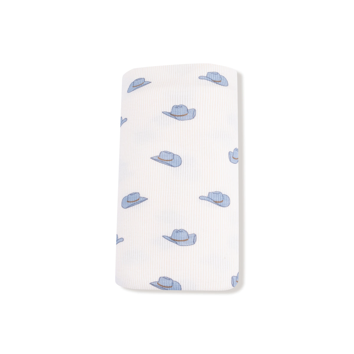 Swaddle Blanket in our  Petite Cowboy Hats print from Angel Dear