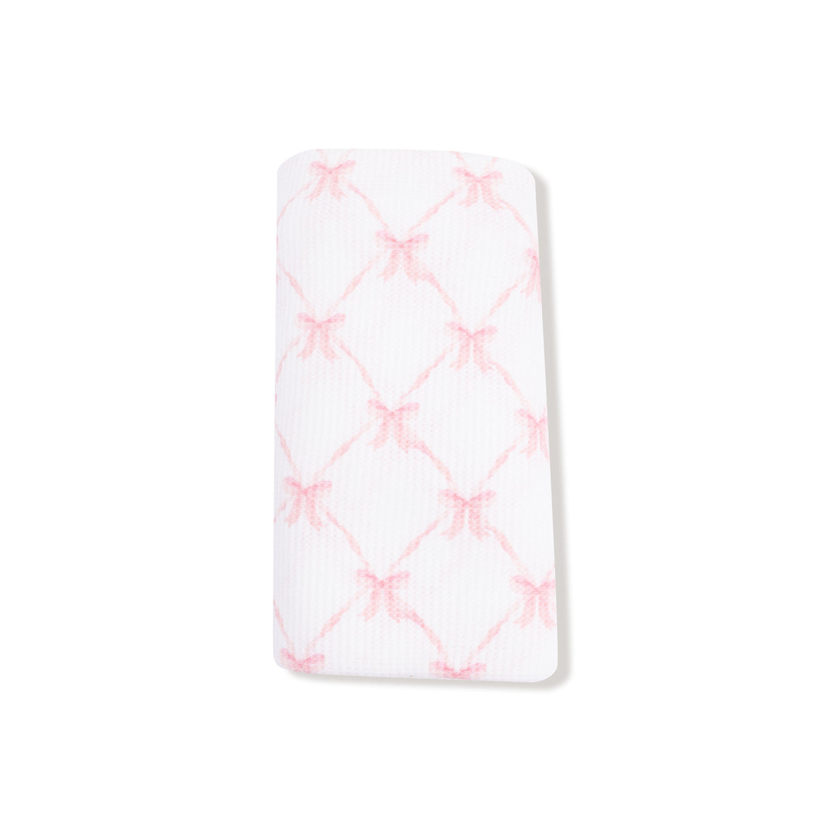 Swaddle in our  Ribbon Bow Trellis print from Angel Dear