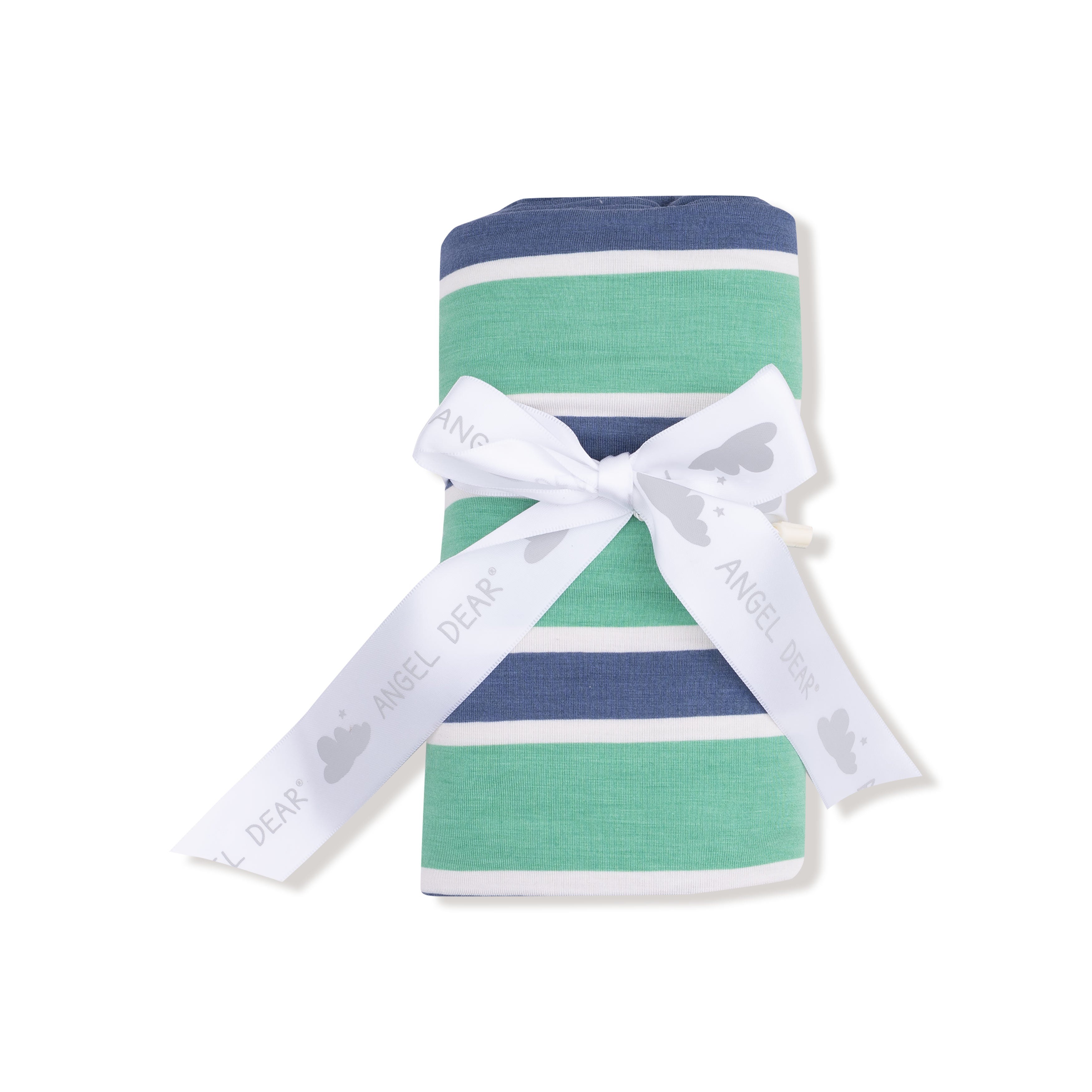 Swaddle Blanket in our  Rugby Stripe print from Angel Dear