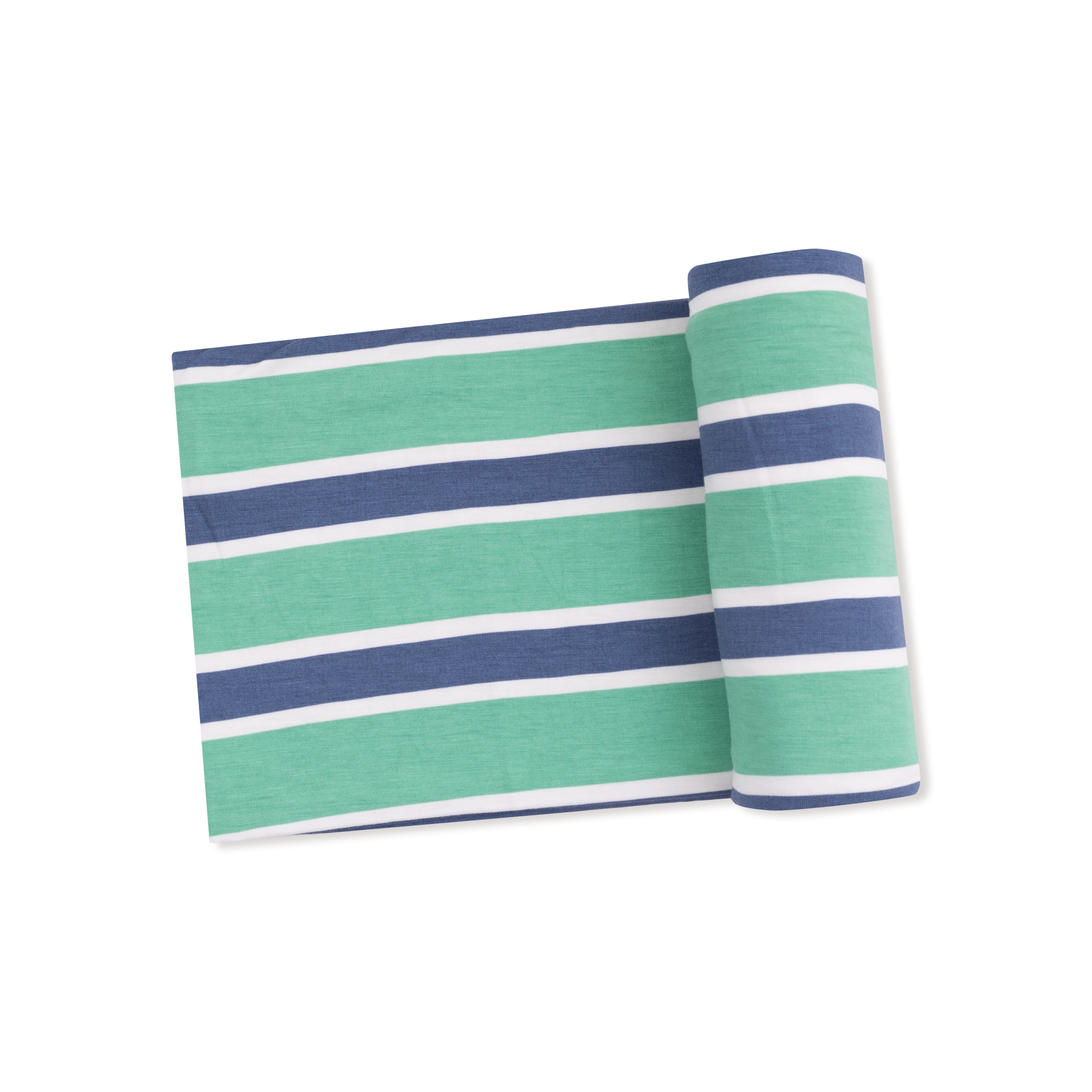 Swaddle Blanket in our  Rugby Stripe print from Angel Dear