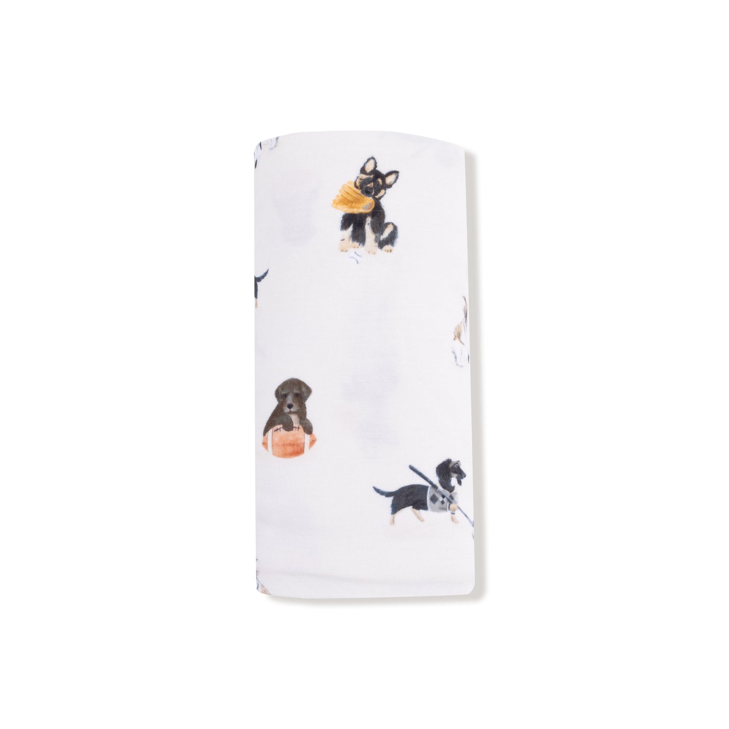 Swaddle Blanket in our  Sporty Puppies print from Angel Dear