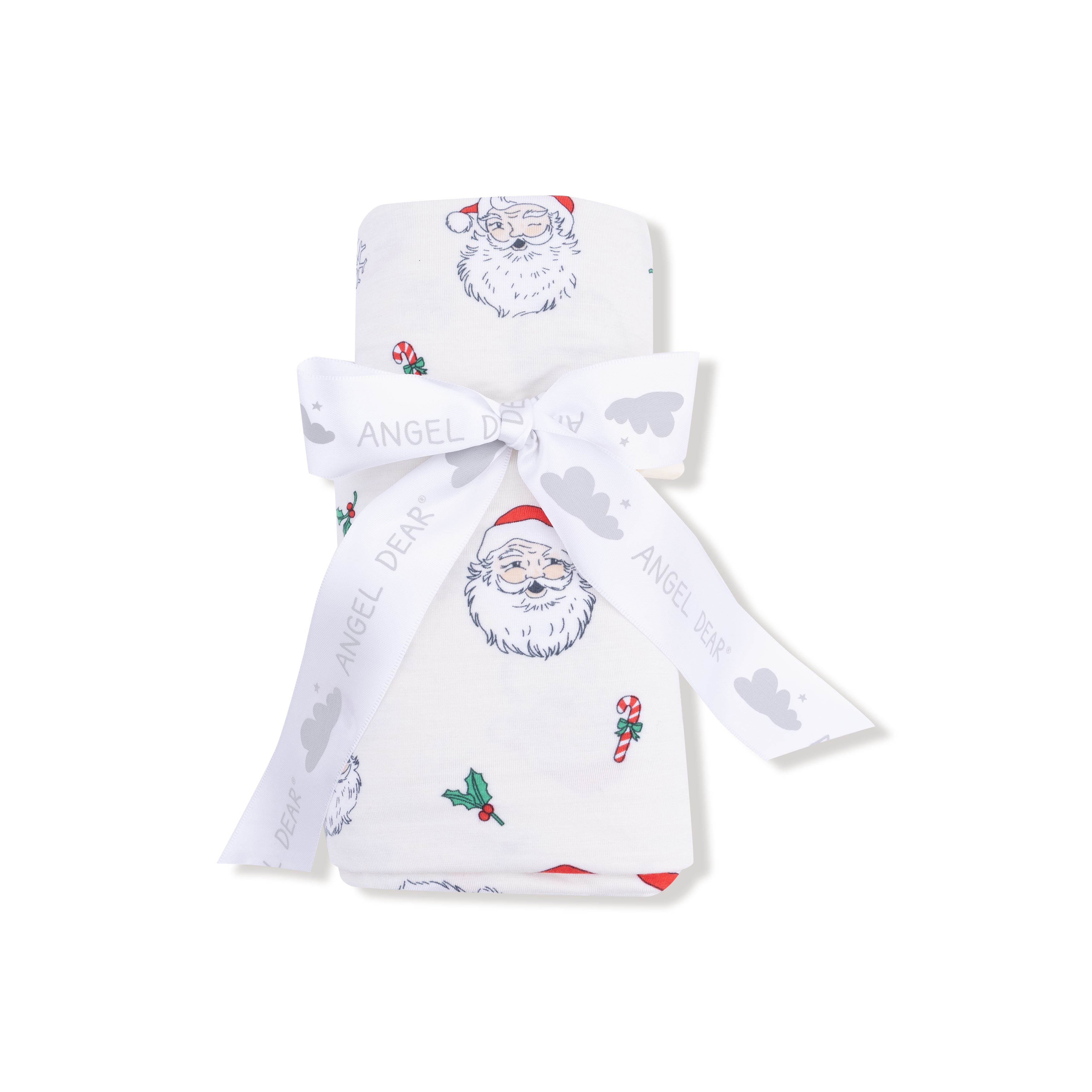 Swaddle Blanket in our  Vintage Santas print from Angel Dear