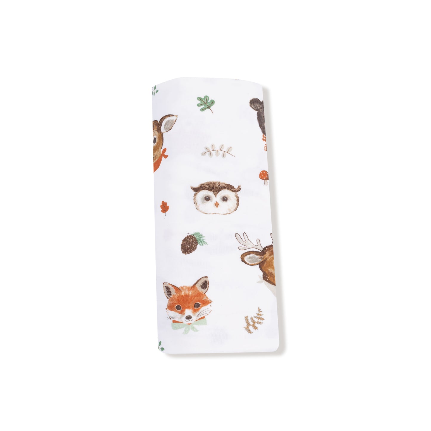 Swaddle Blanket in our  Woodland Animal Faces print from Angel Dear
