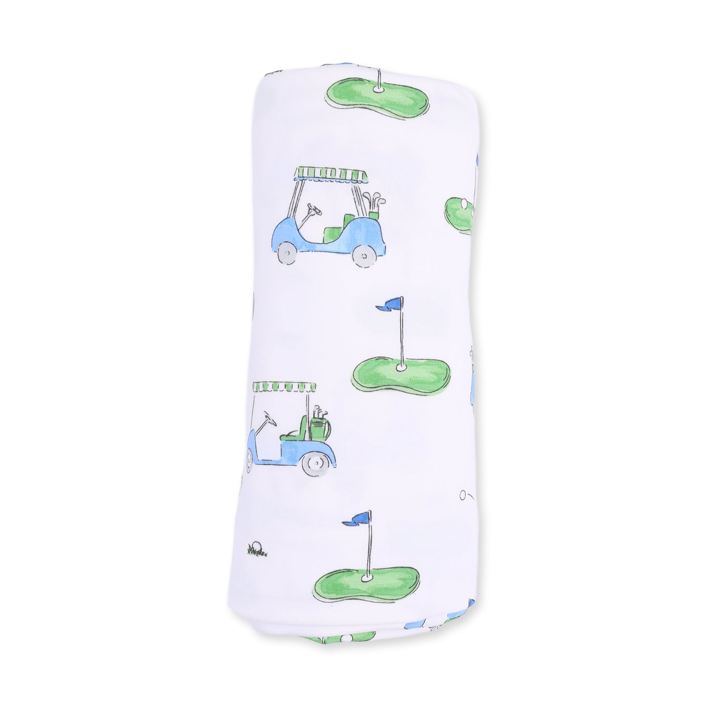 Golf Carts Blue - Swaddle Blanket