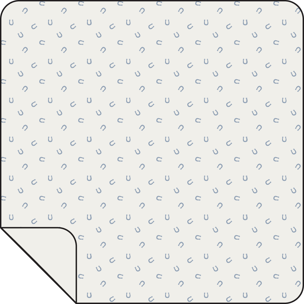 Little Horseshoes Blue - Swaddle Blanket