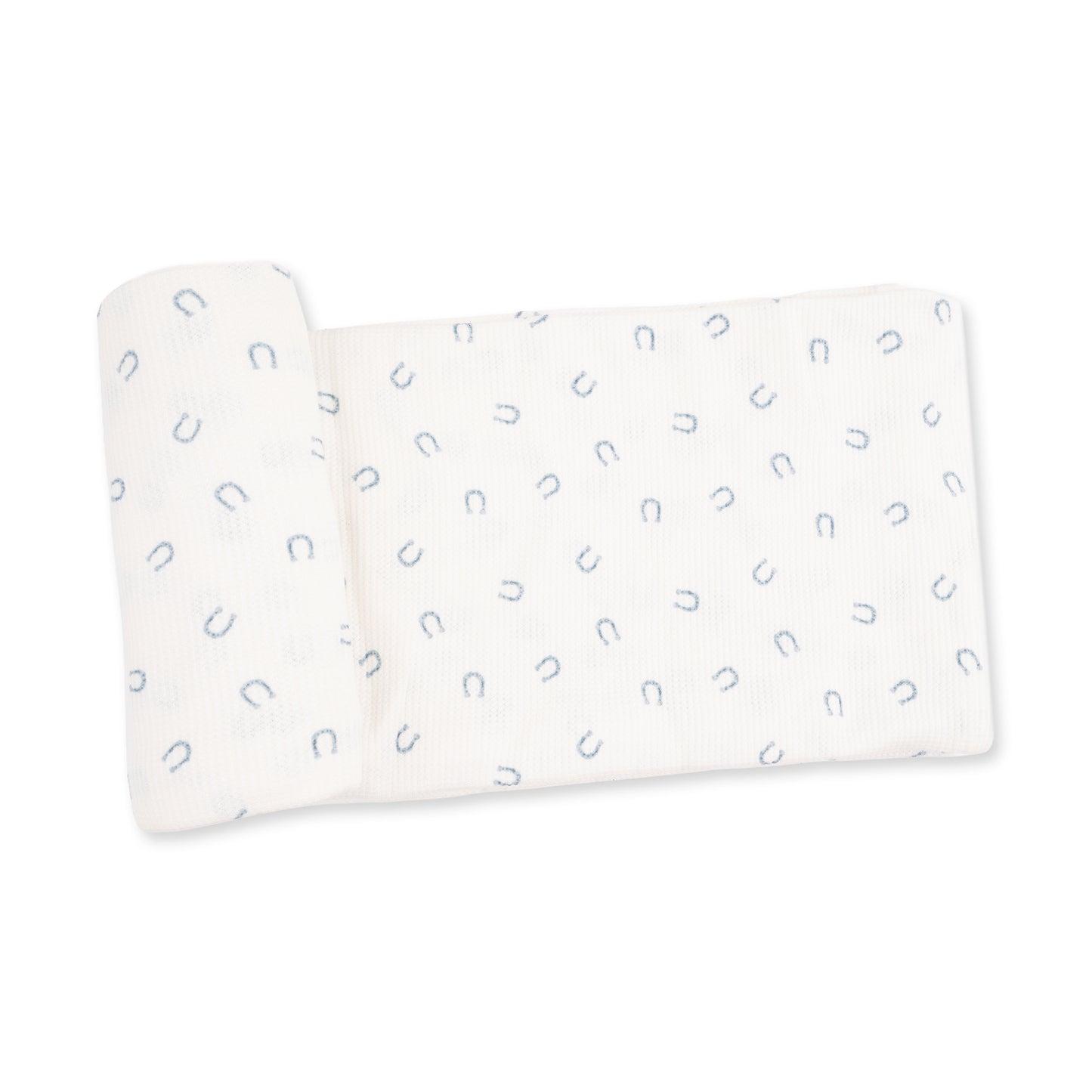 Little Horseshoes Blue - Swaddle Blanket
