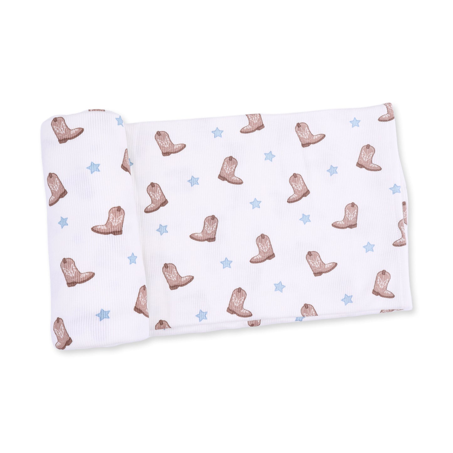 Mini Cowboy Boots - Swaddle Blanket