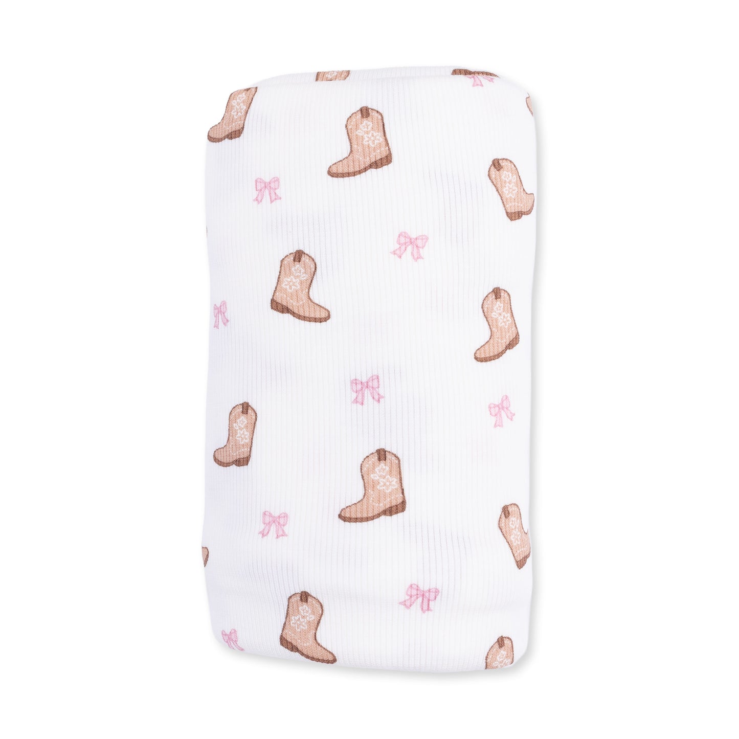 Mini Cowgirl Boots - Swaddle Blanket