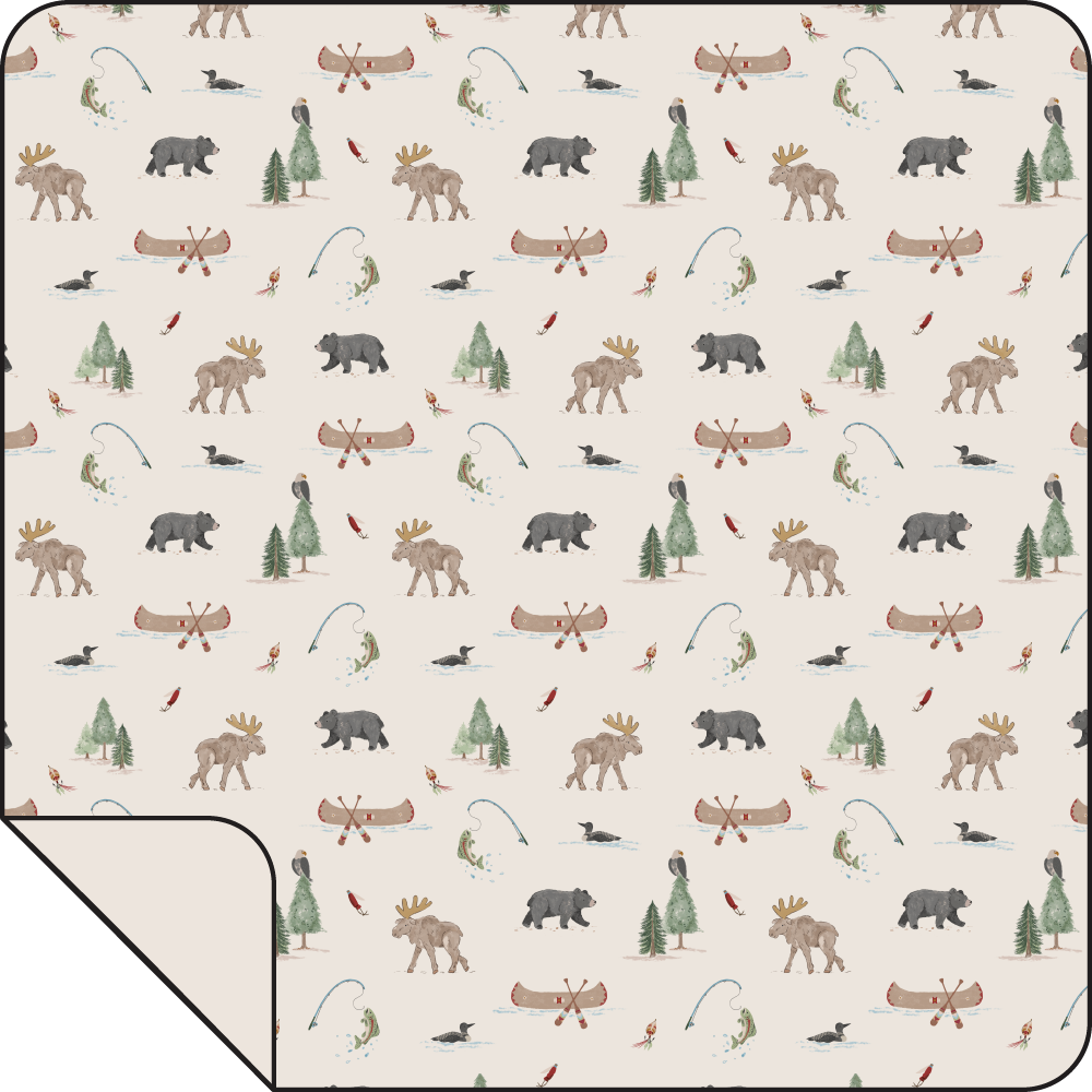 Northern Woodland Animals - Swaddle Blanket