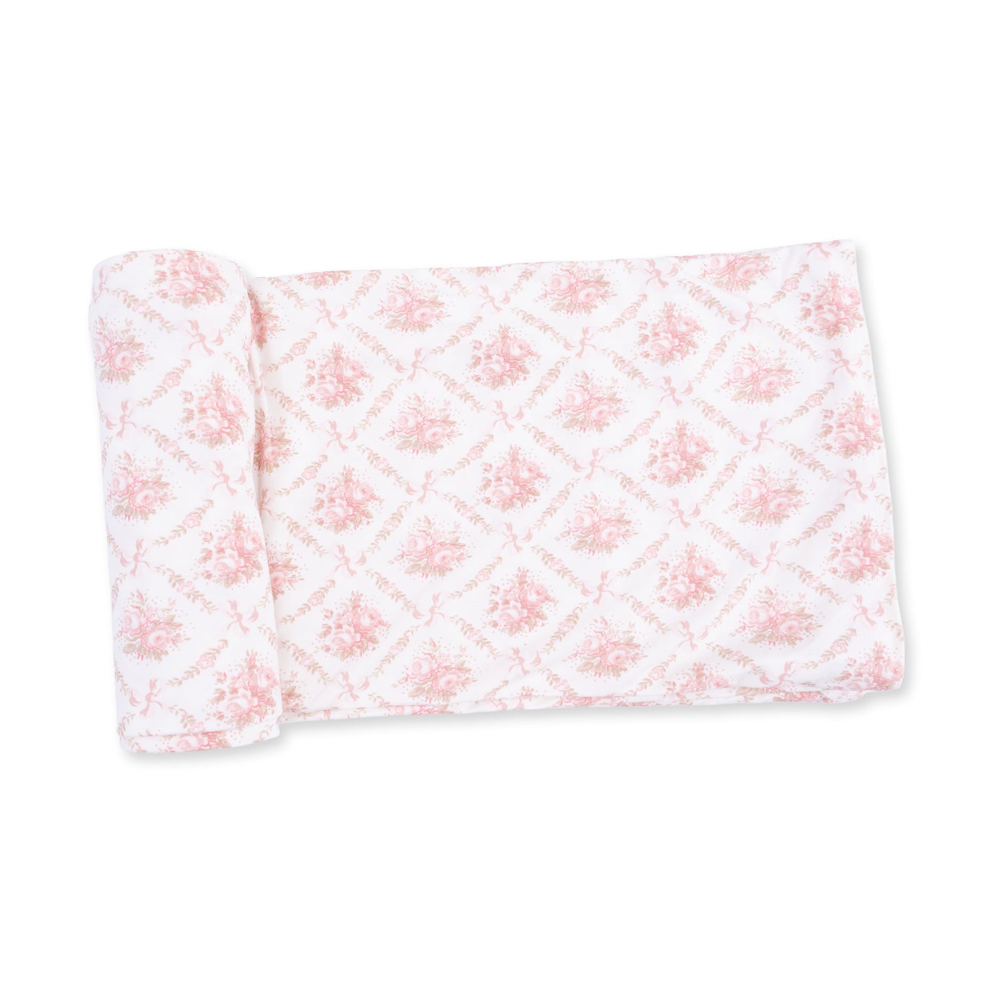 Rose Bow Lattice - Swaddle Blanket
