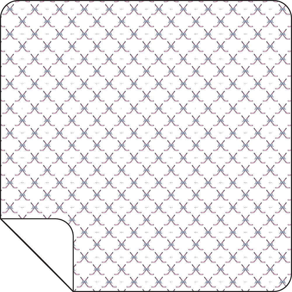Simple Hockey Pink - Swaddle Blanket