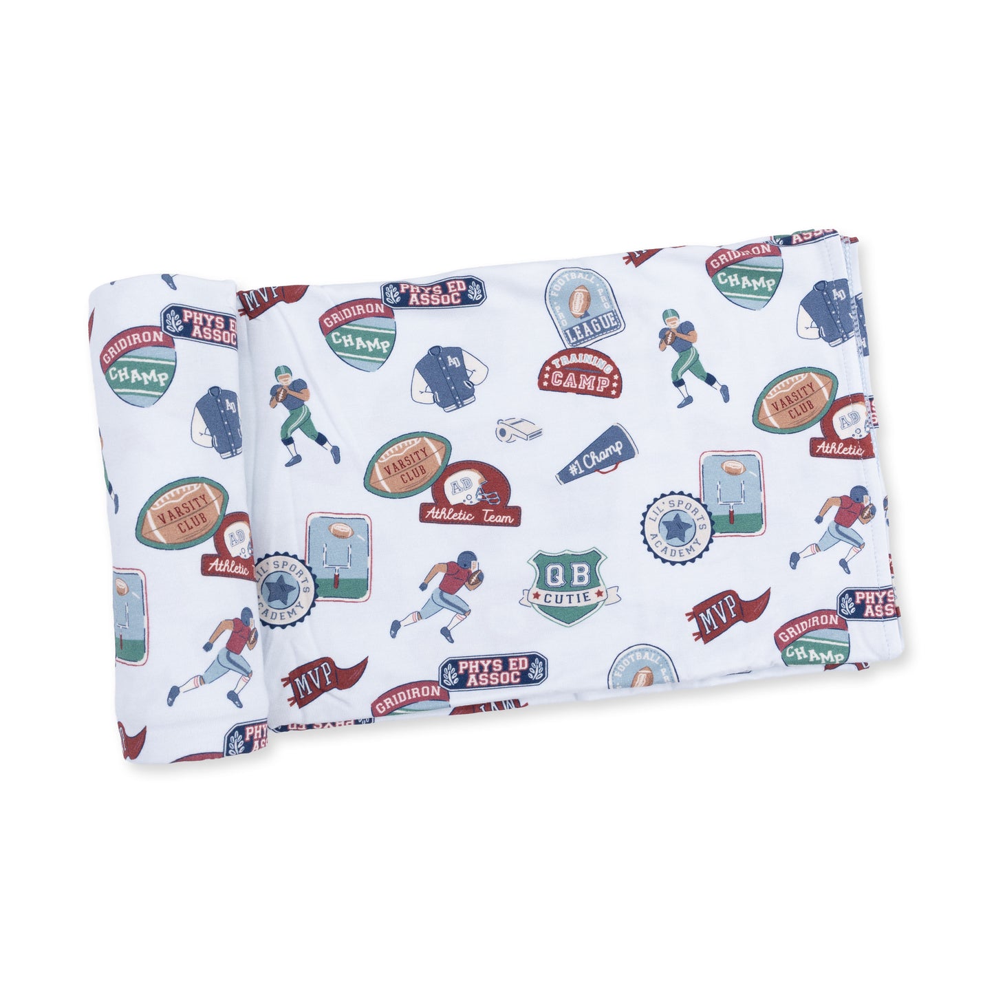 Football Patches - Swaddle Blanket