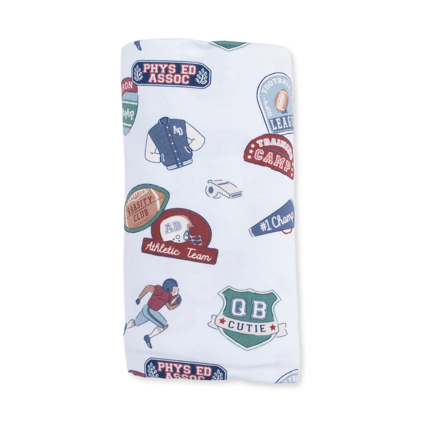 Football Patches - Swaddle Blanket