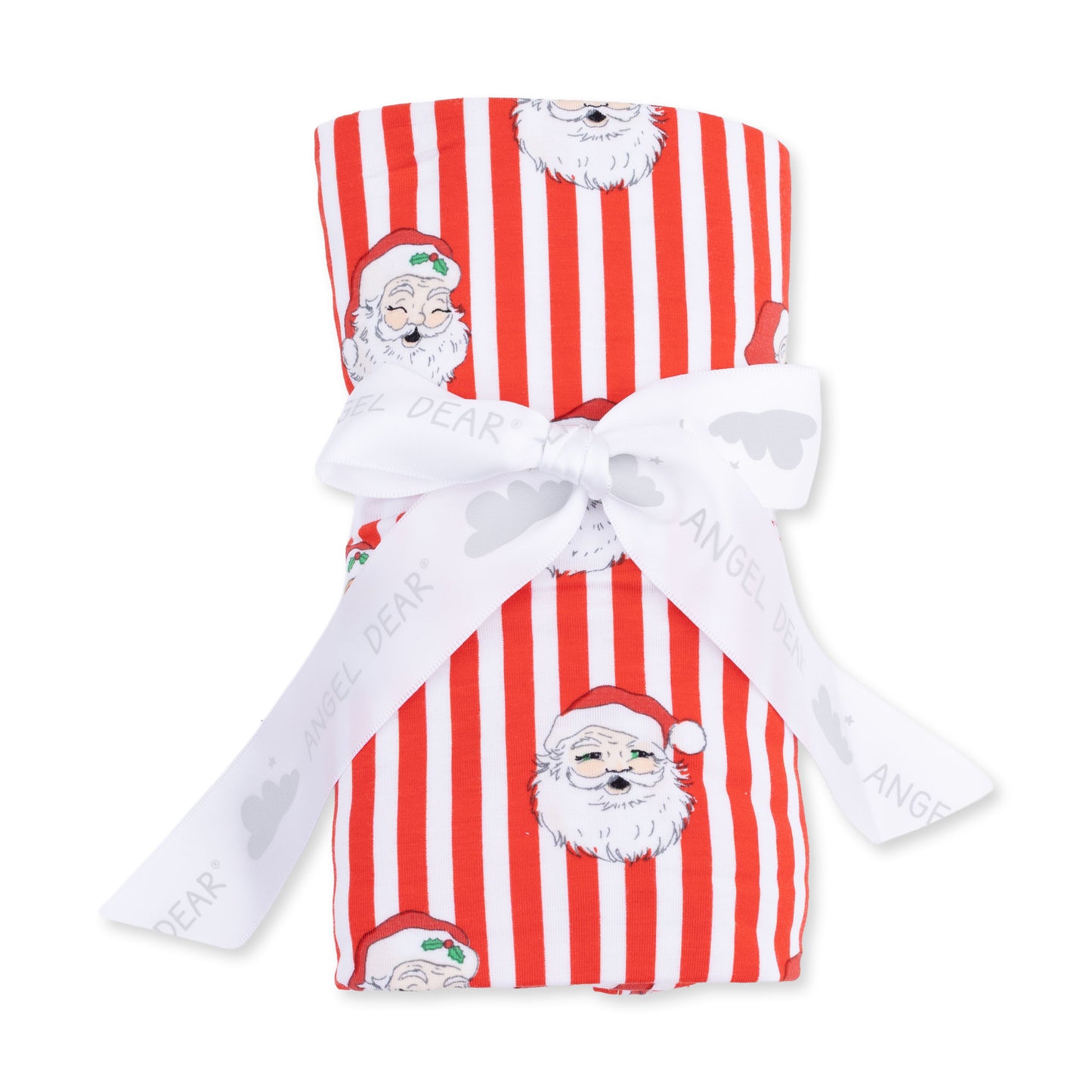 Vintage Santa Stripe - Swaddle Blanket