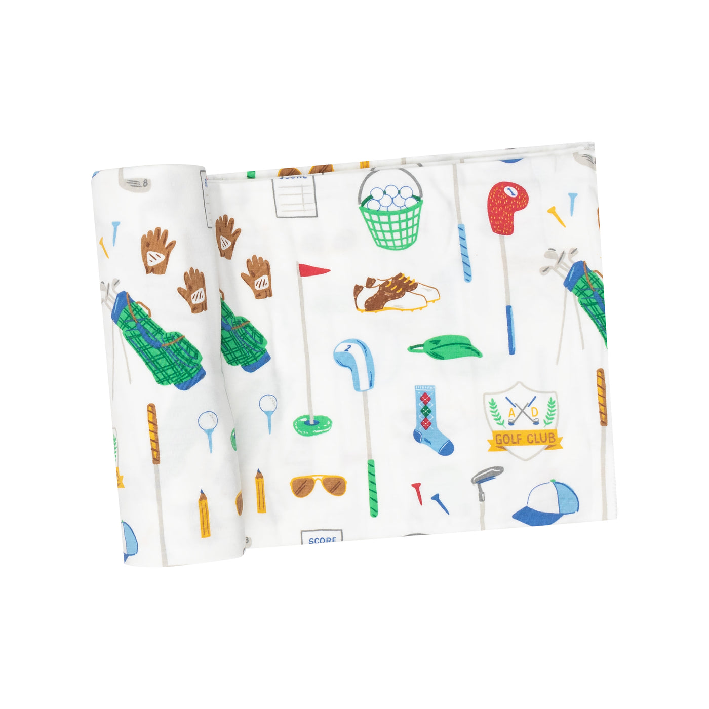 Swaddle Blanket - Golf Club White by Angel Dear