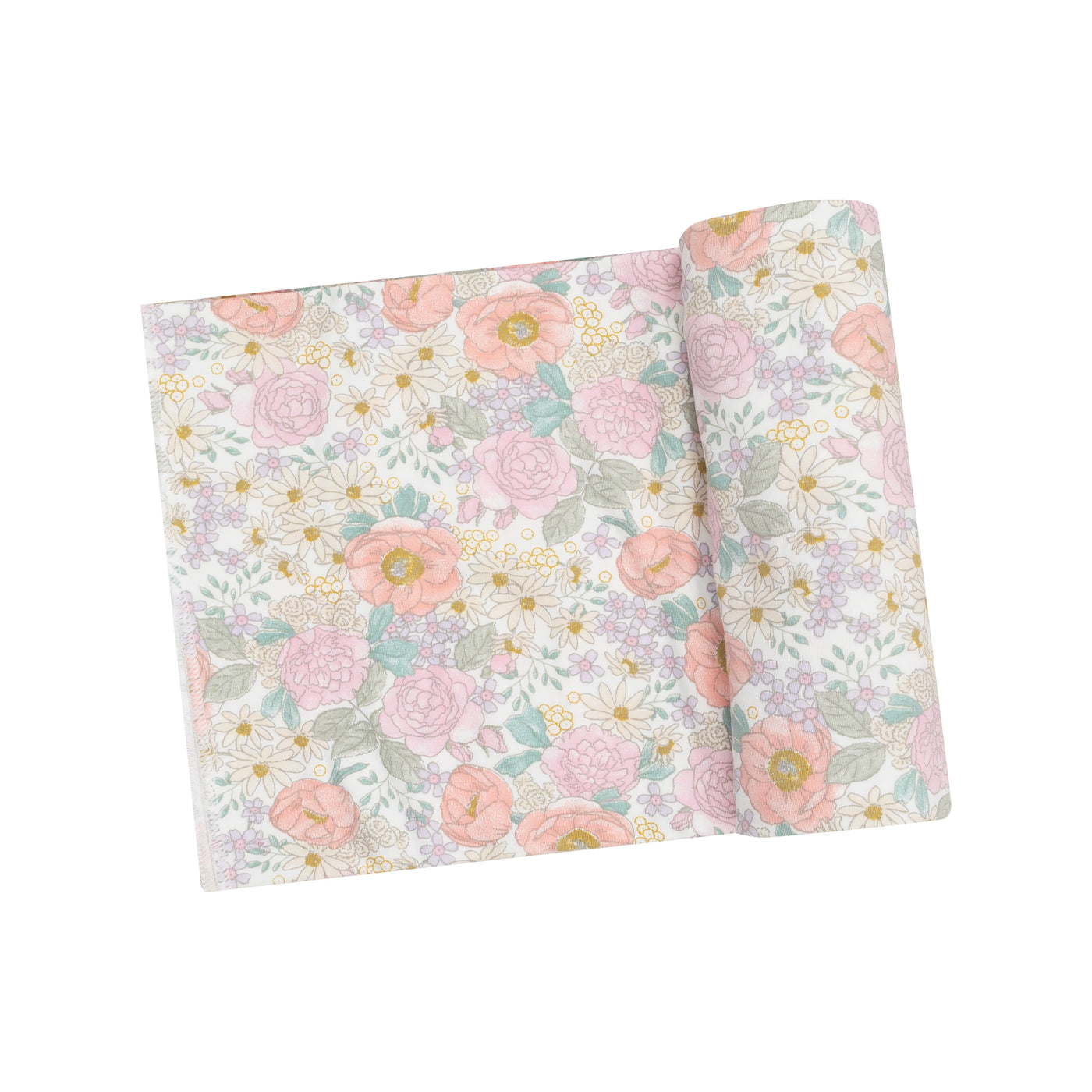 Swaddle Blanket - Peonies & Roses