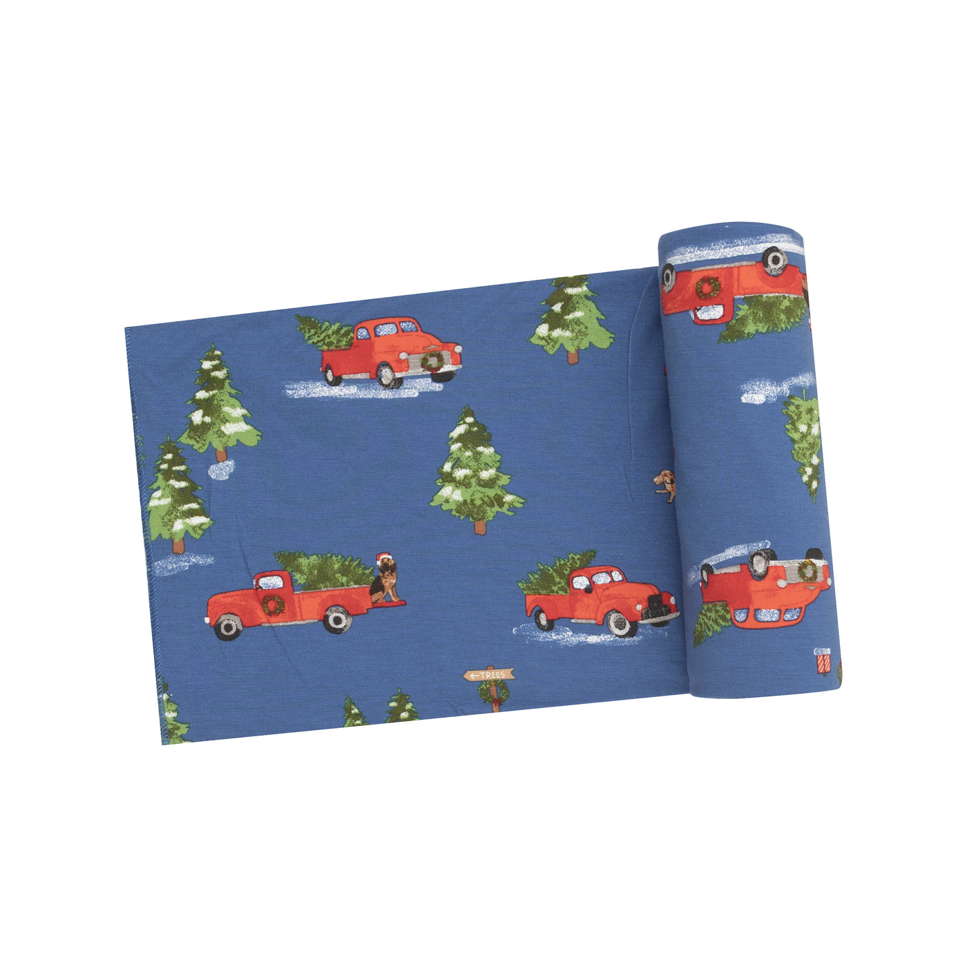 Swaddle Blanket - Vintage Red Truck-Angel Dear