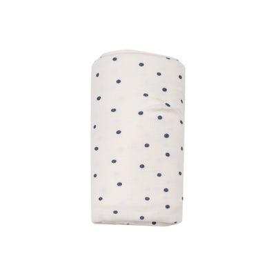 Swaddle Blanket - Navy Mini Dot