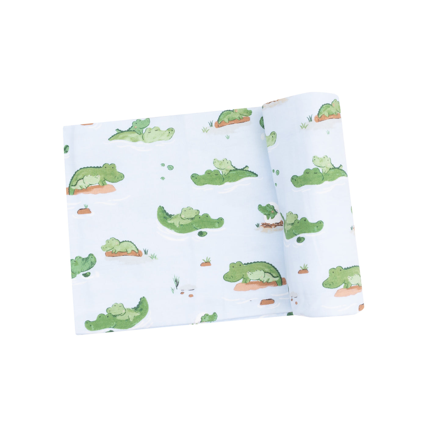 Swaddle Blanket - Alligator Blue