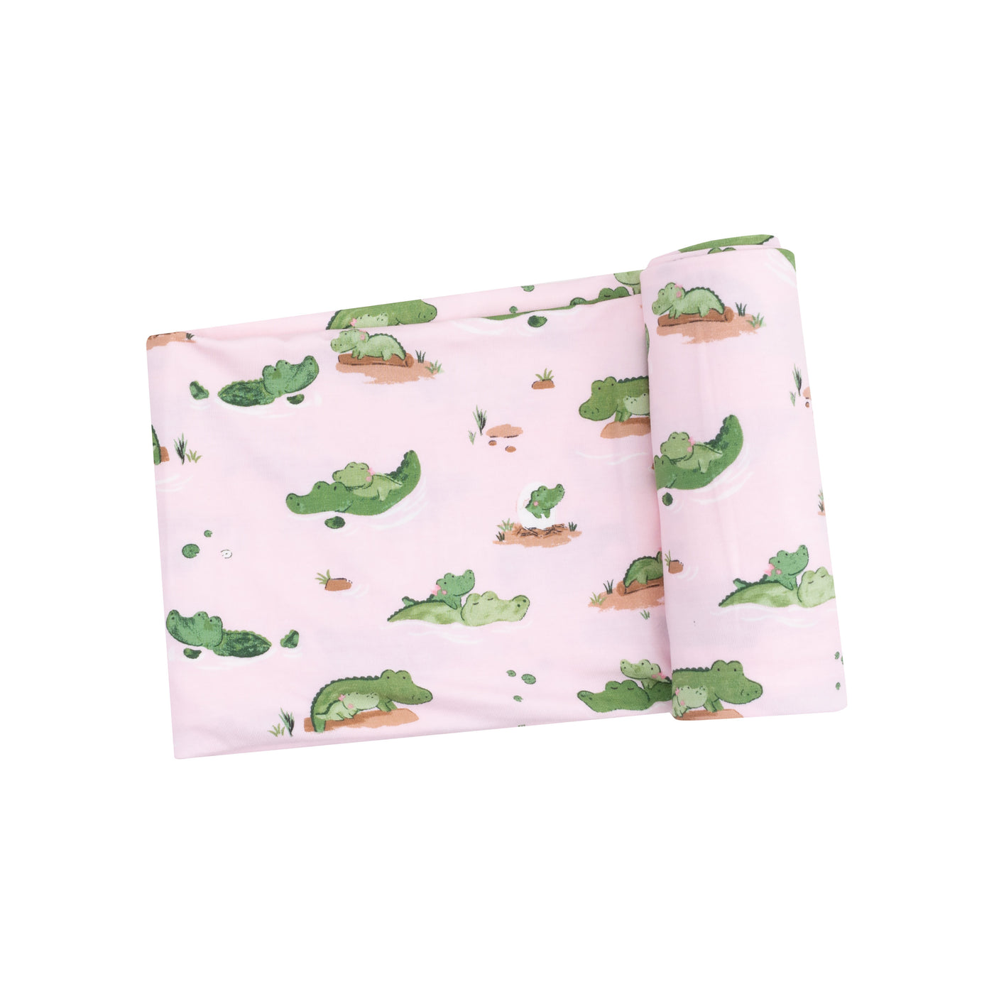 Swaddle Blanket - Alligator Pink