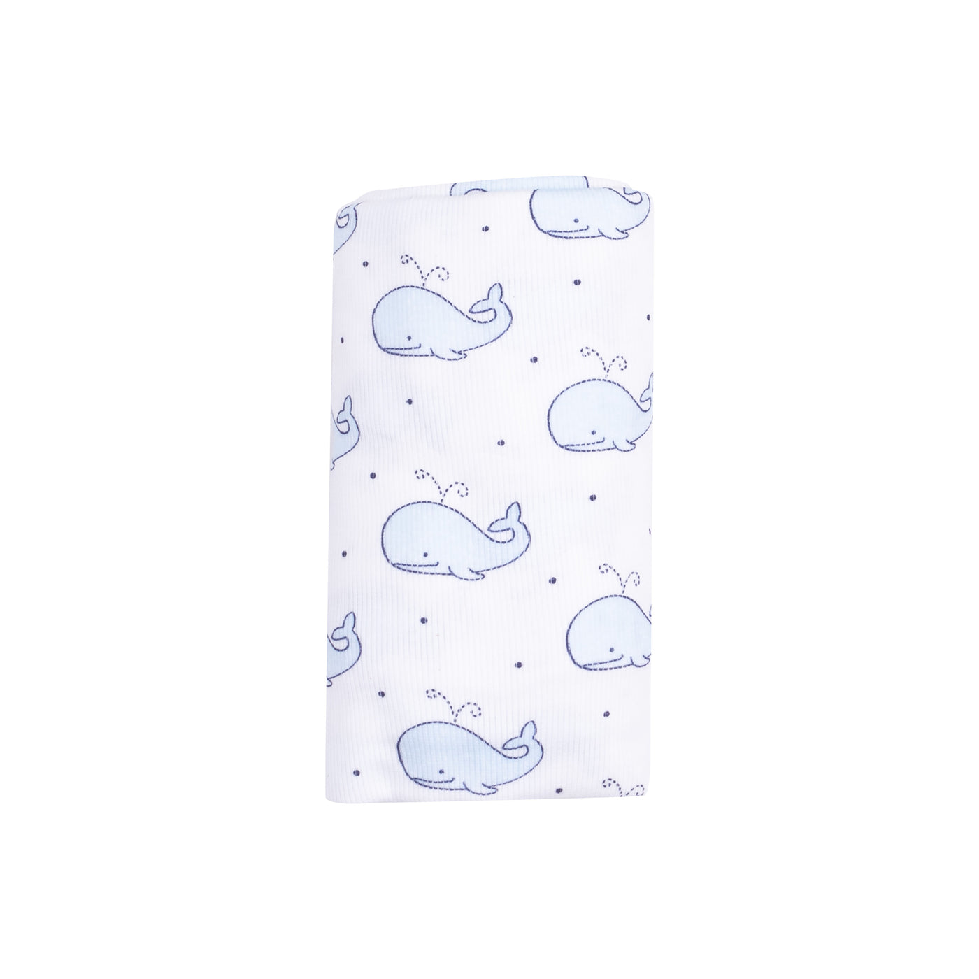 Swaddle Blanket - Bubbly Whale Blue