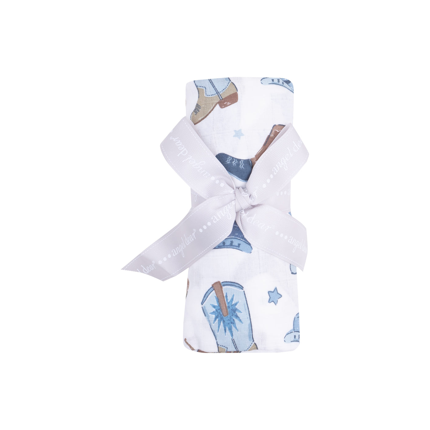 Swaddle Blanket - Cowboy Boots Blue