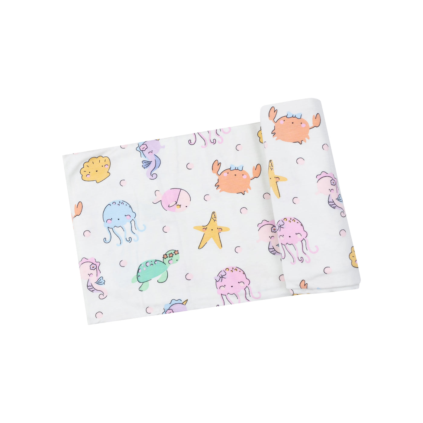 Swaddle Blanket - Cute Sea Creatures