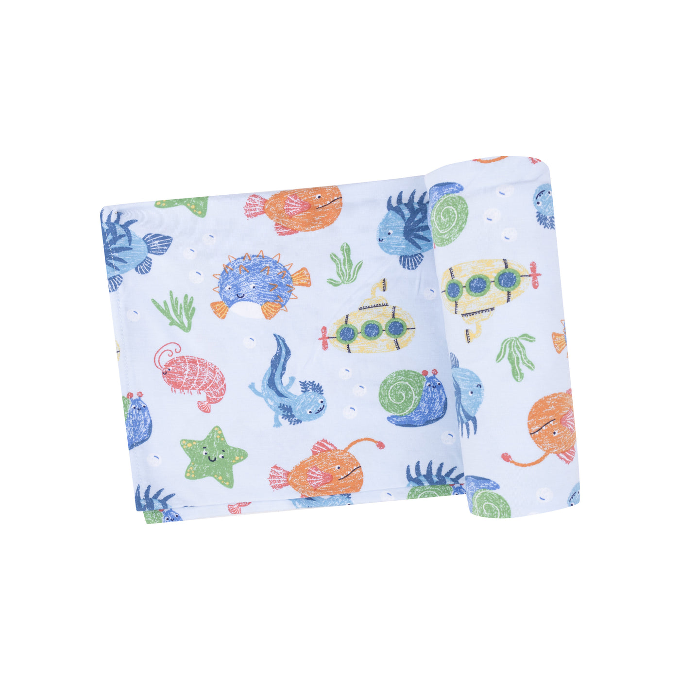 Swaddle Blanket - Cute Ocean Creatures