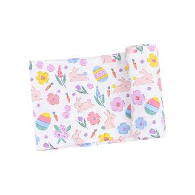 Swaddle Blanket - Easter Bunnies Pink