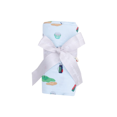 Swaddle Blanket - Golf Things Blue-Angel Dear