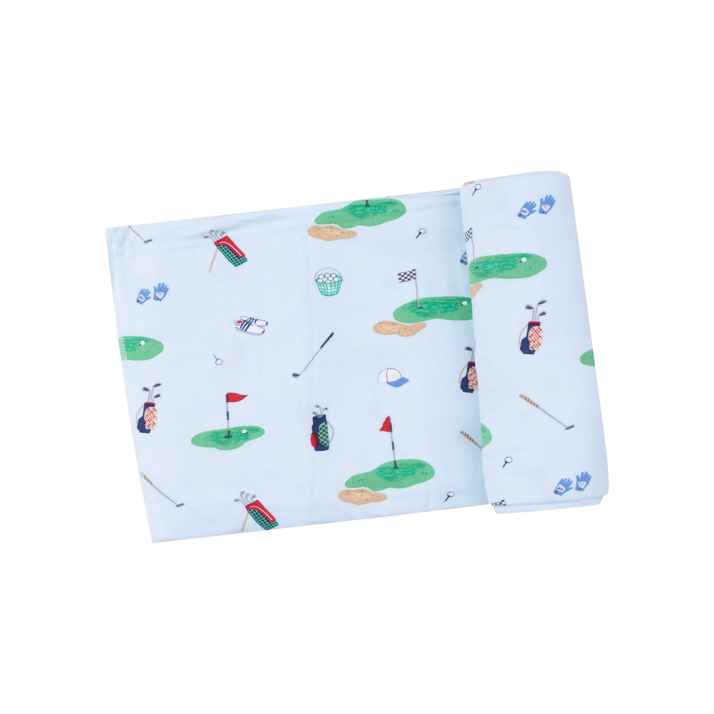 Swaddle Blanket - Golf Things Blue-Angel Dear