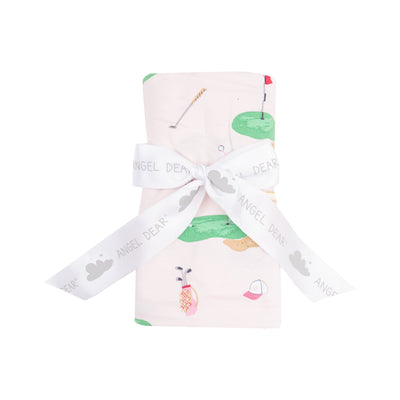 Swaddle Blanket - Golf Things Pink-Angel Dear