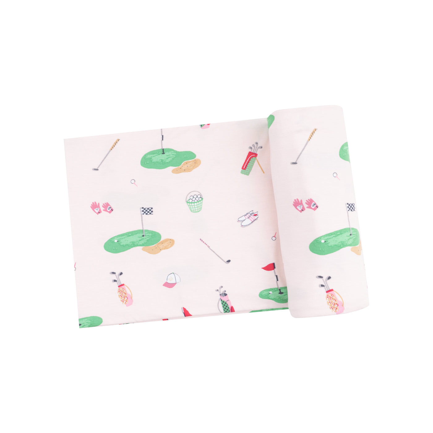 Swaddle Blanket - Golf Things Pink-Angel Dear