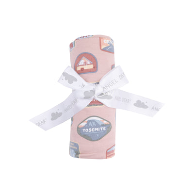 Swaddle Blanket - National Park Patches Pink