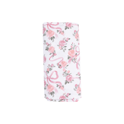 Swaddle Blanket - Ribbons and Flowers