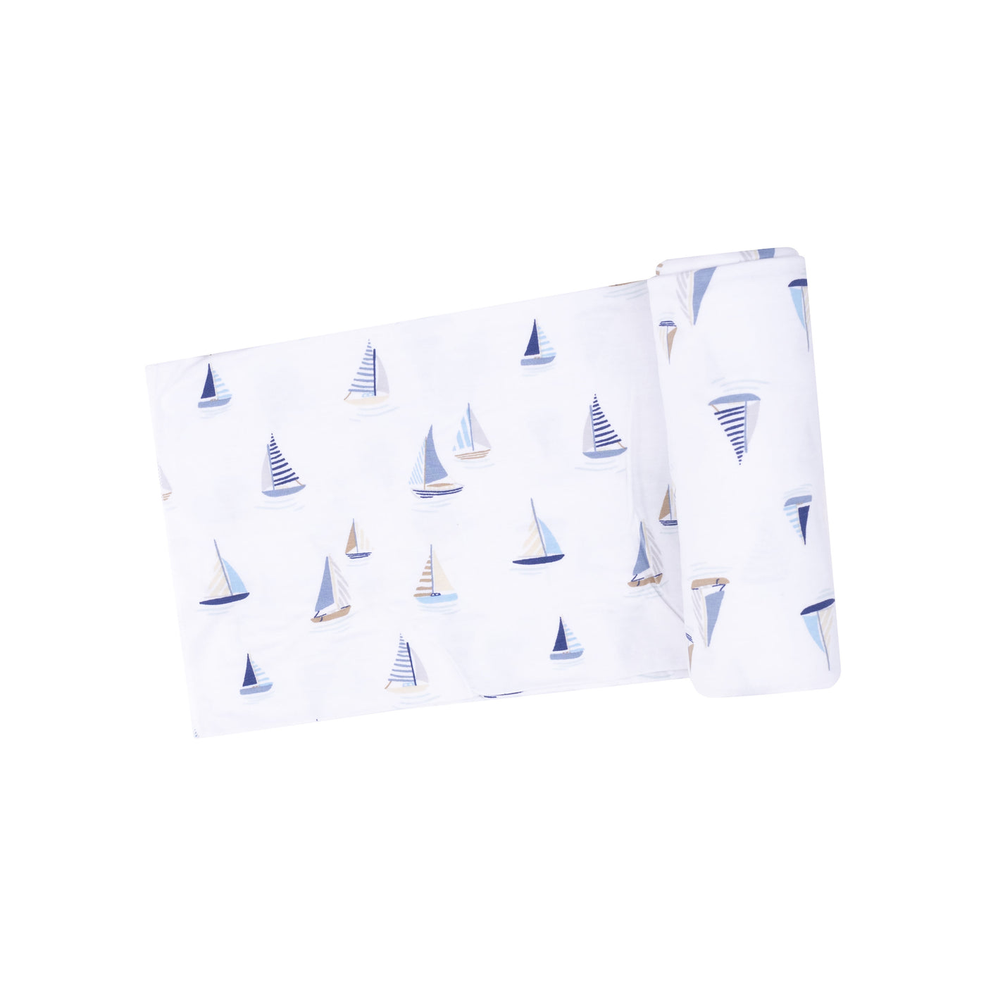 Swaddle Blanket - Sailboats Blue