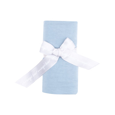 Swaddle Blanket - Solid Blue Fog