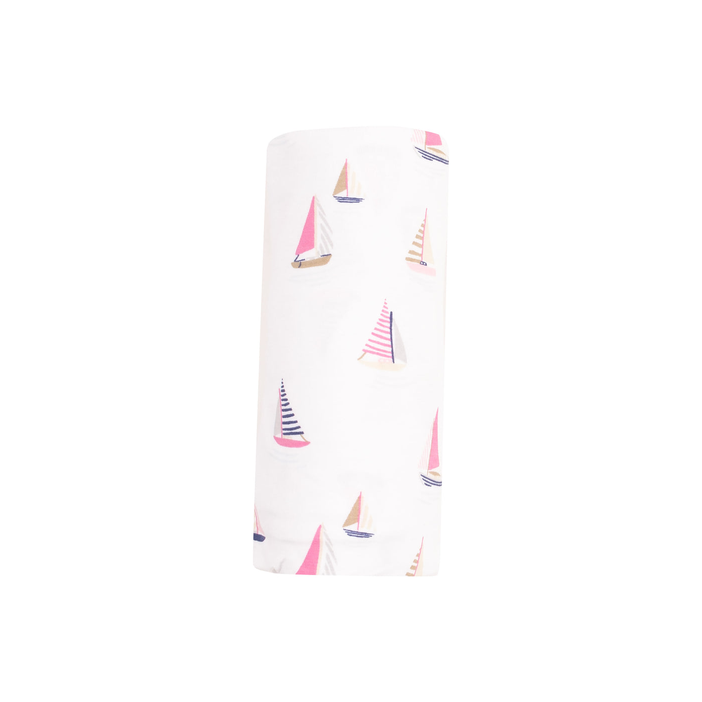 Swaddle Blanket - Sailboats Pink