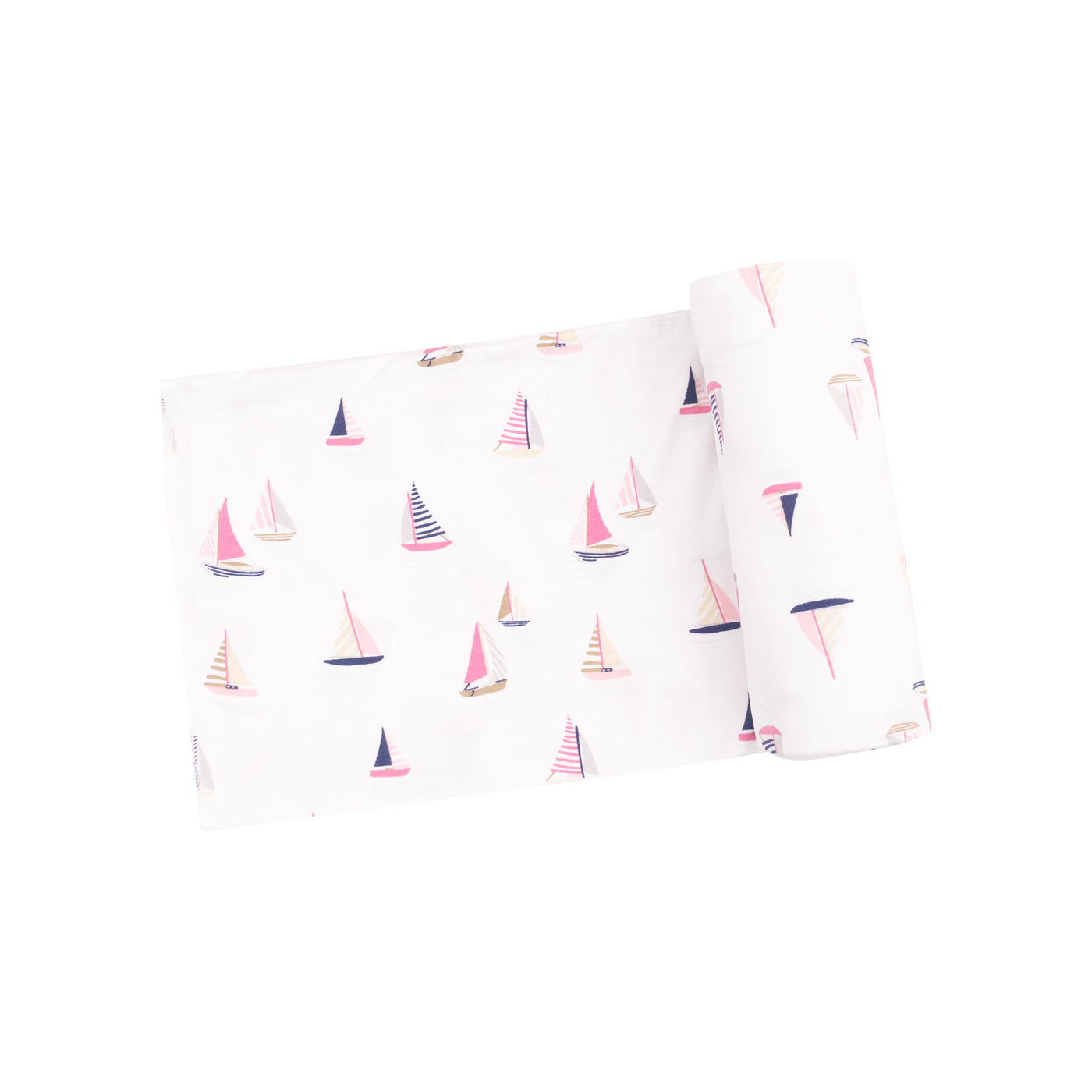 Swaddle Blanket - Sailboats Pink