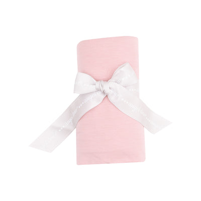 Swaddle Blanket - Solid Bridal Rose