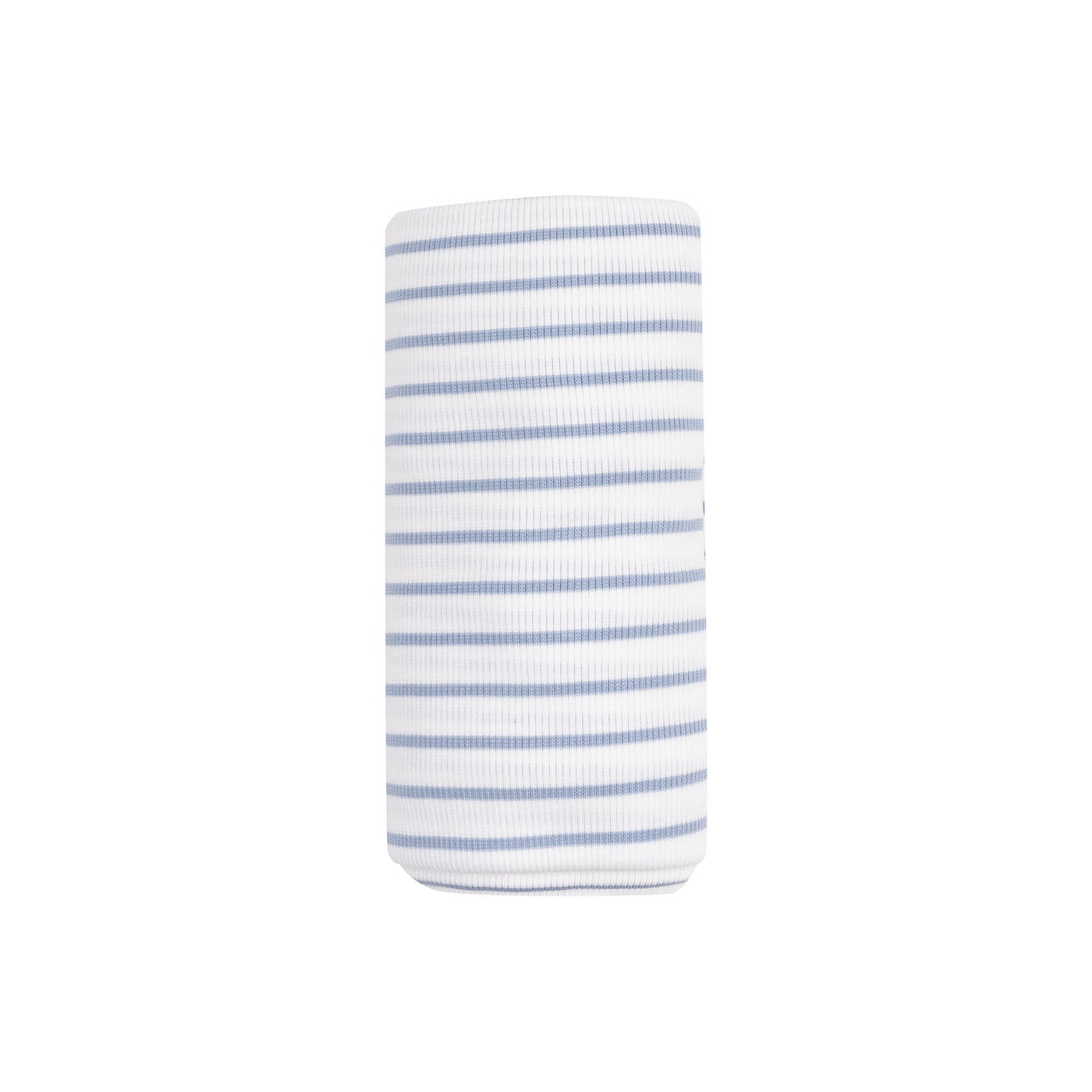 Swaddle Blanket - French Stripe Dusty Blue