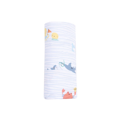 Swaddle Blanket - Sea Stripes