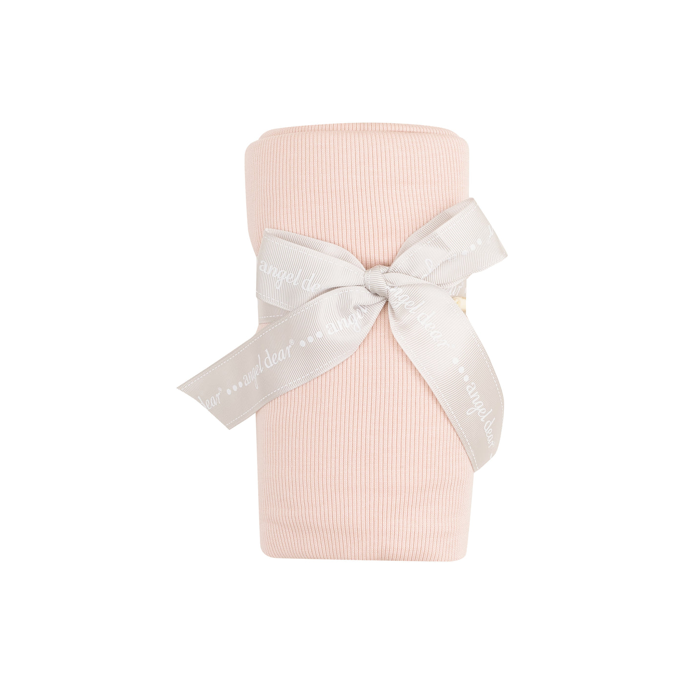 Swaddle Blanket - Solid Rose Smoke Ribbed