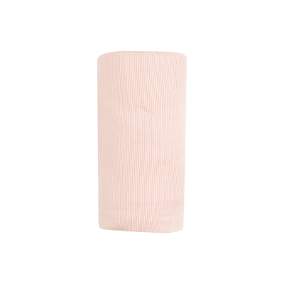 Swaddle Blanket - Solid Rose Smoke Ribbed